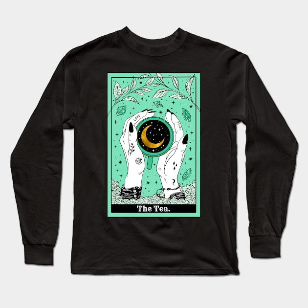 Tarot card the Tea Long Sleeve T-Shirt by OccultOmaStore